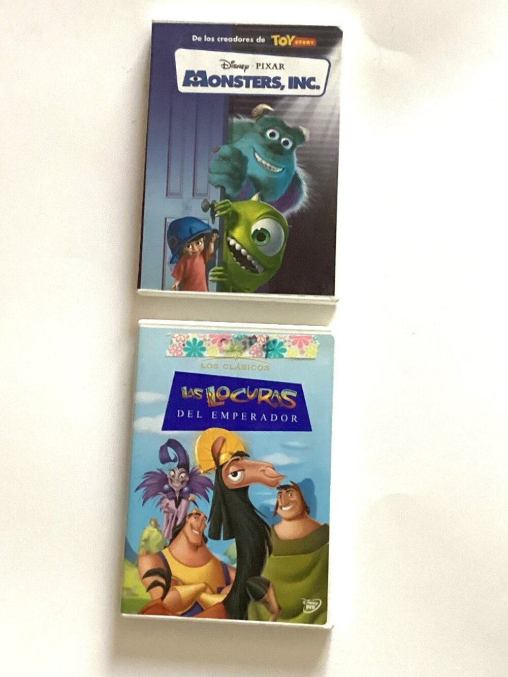 2 Spanish Disney DVD's Pixar Movies Monsters, Inc. & Las Locuras del Emperador